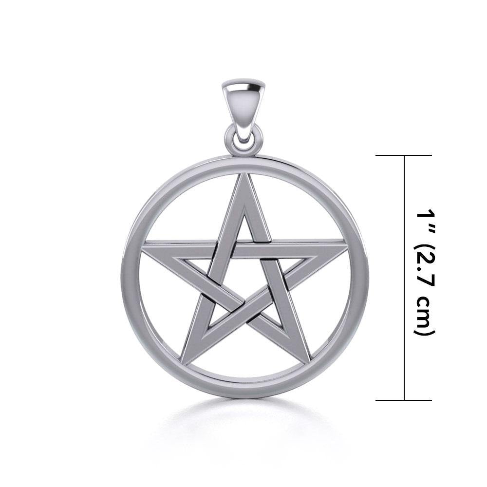 Large Pentacle Pendant (Sterling Silver)