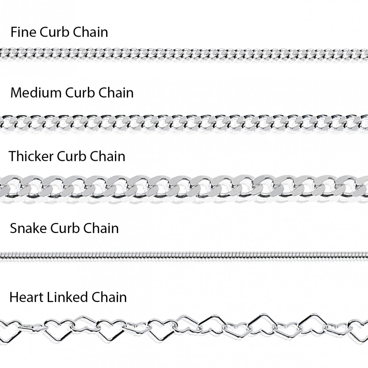 Sterling Silver Fine Curb Chain