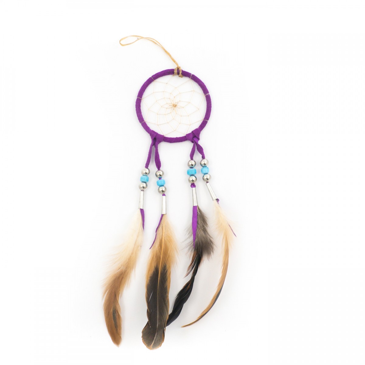 Small Purple Navajo Dream Catcher (3 Inch)