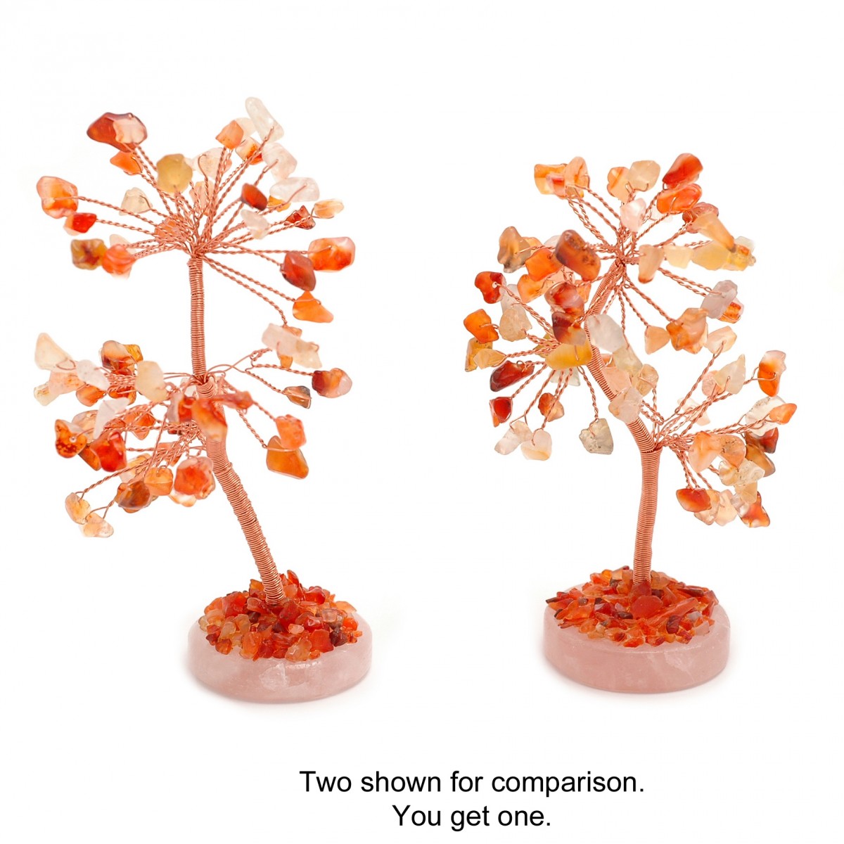 Gem Tree - Carnelian (Round Base)