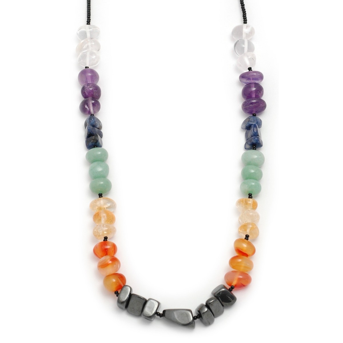 Chakra Chip Necklace - 16-18 inches (40-46cms)