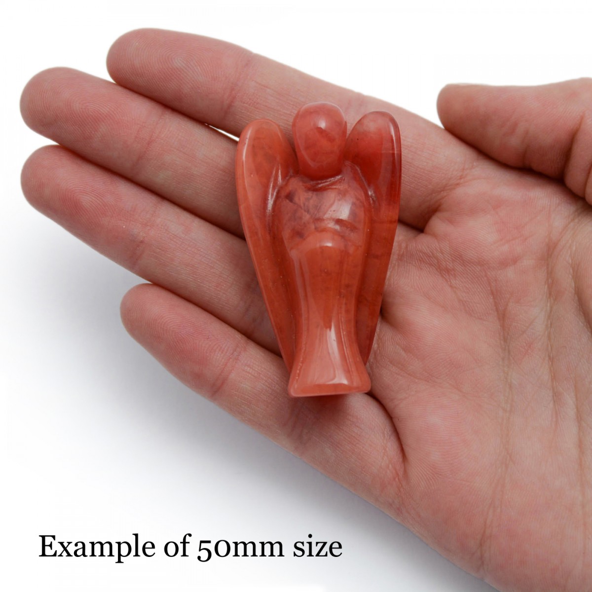 Cherry Quartz Crystal Pocket Angel