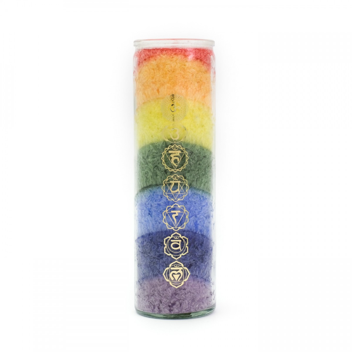 Scented Rainbow Chakra Candle (100 Hours)