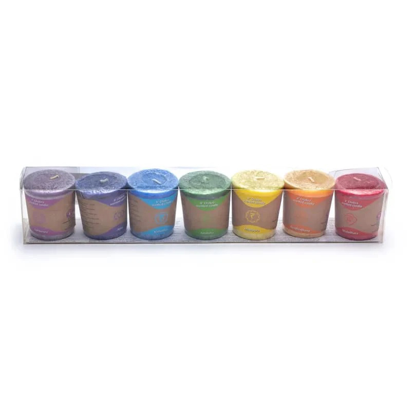 7 Chakra Candle Set - with Essential Oils