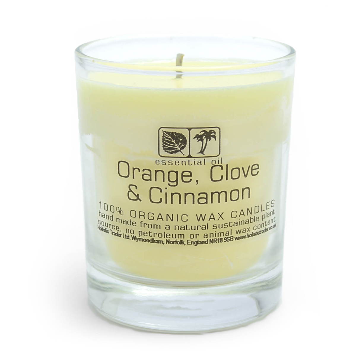 Orange & Cinnamon Aromatherapy Candle (Large, 40-50 Hours)