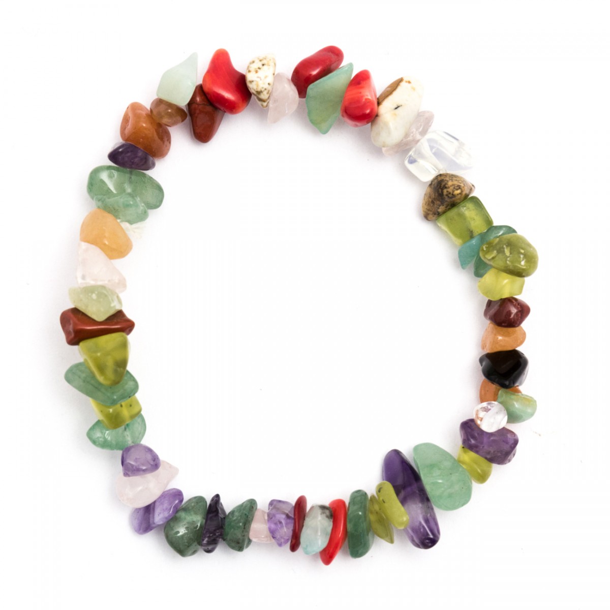 Mixed Crystal Chip Bracelet