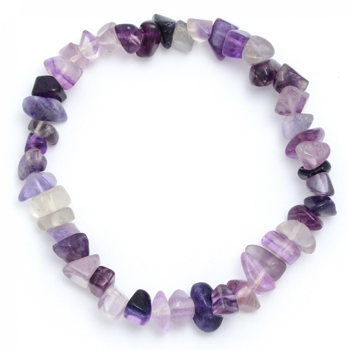 Fluorite Crystal Chip Bracelet