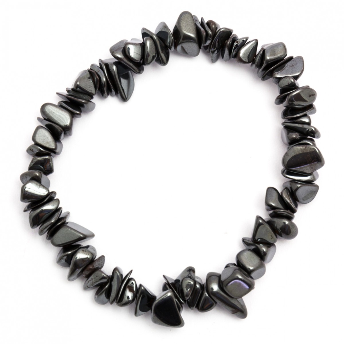 Hematite Crystal Chip Bracelet