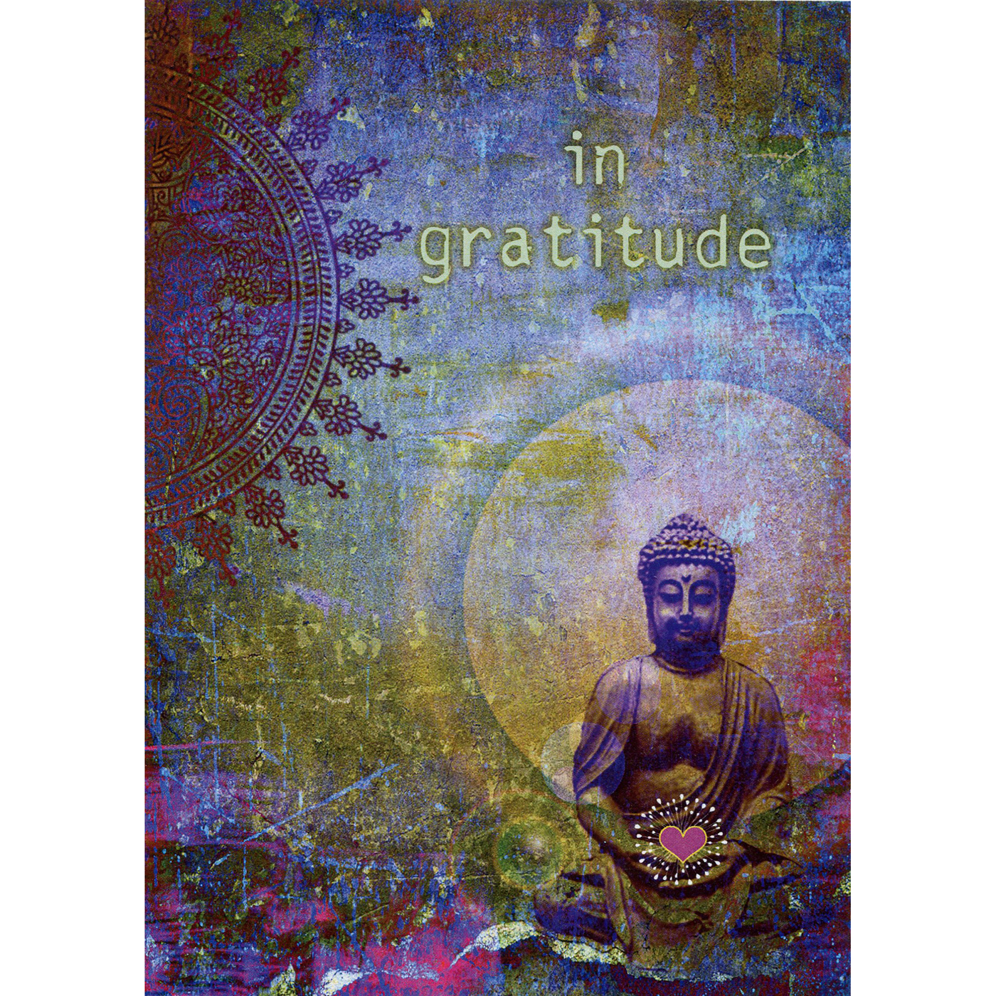 Spirituelle Geburtstagskarte „Miracle Of A Flower“ – Buddhistisches Zitat, Blanko Innen