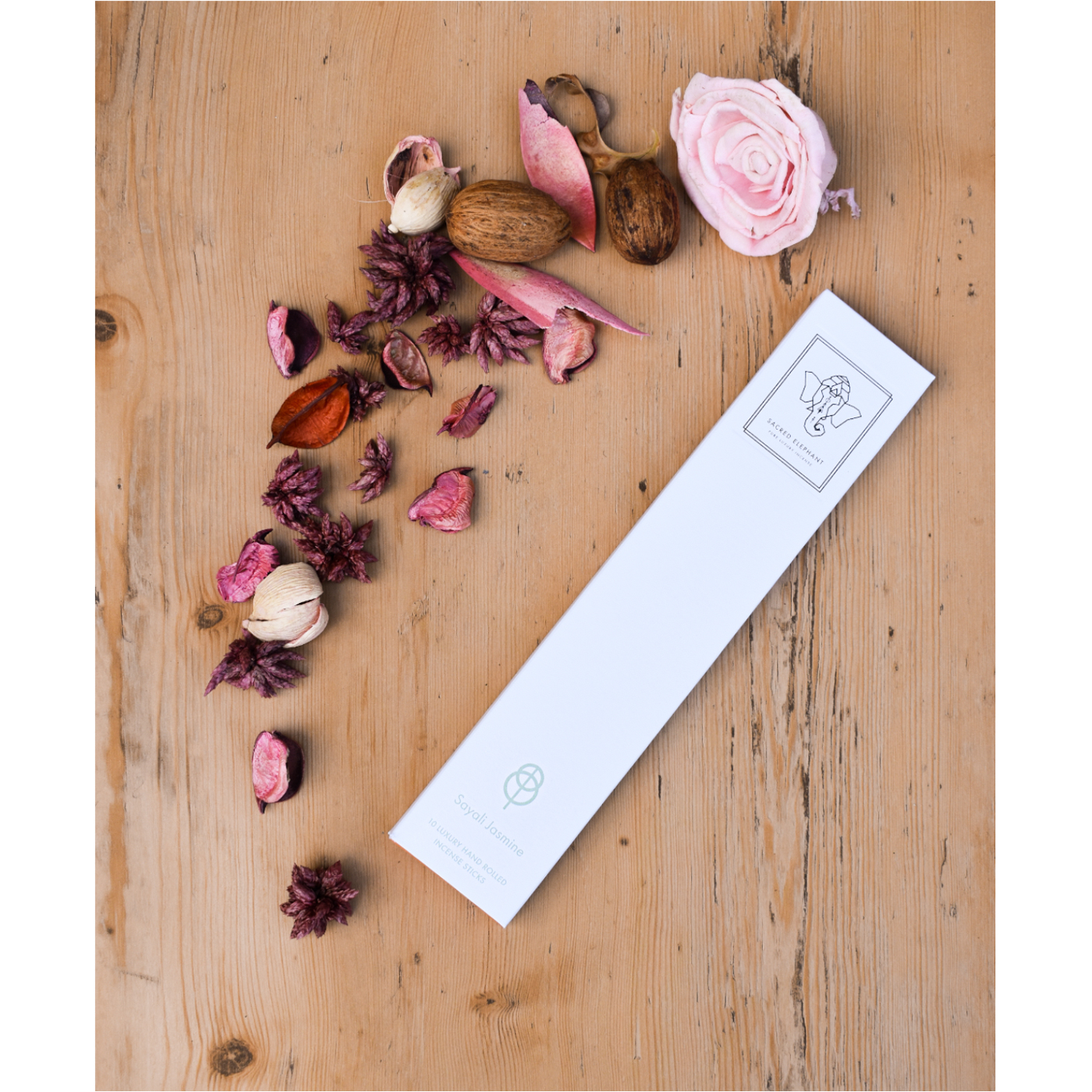 Sayali Jasmine Luxury Incense (10 Sticks) by Sacred Elephant