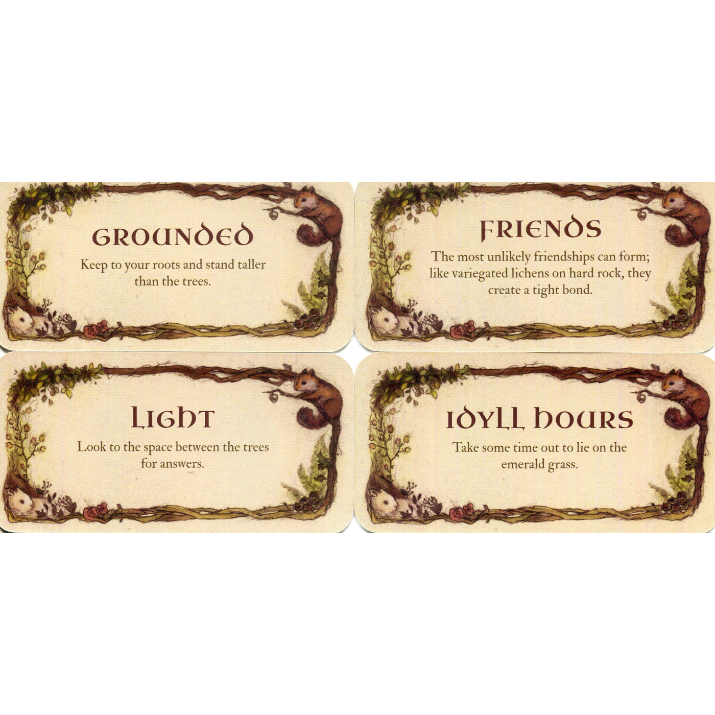 Whispering Woods Mini Cards by Jessica Le