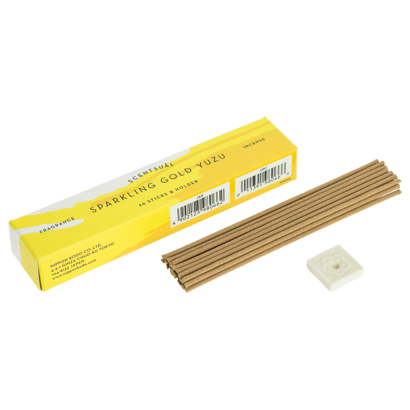 Sparkling Gold Yuzu Scentsual Incense (30 Sticks)