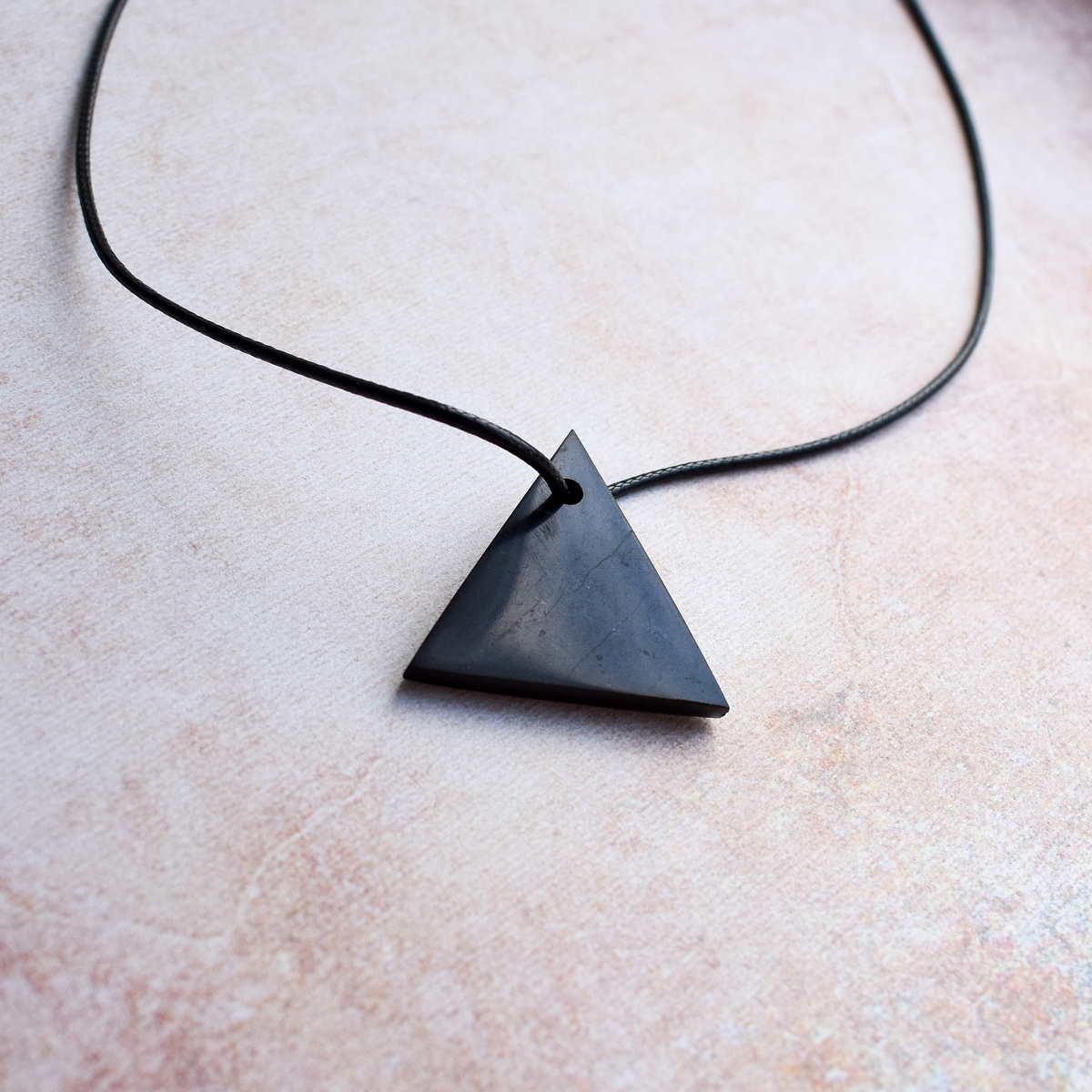 Shungite Triangle Pendant