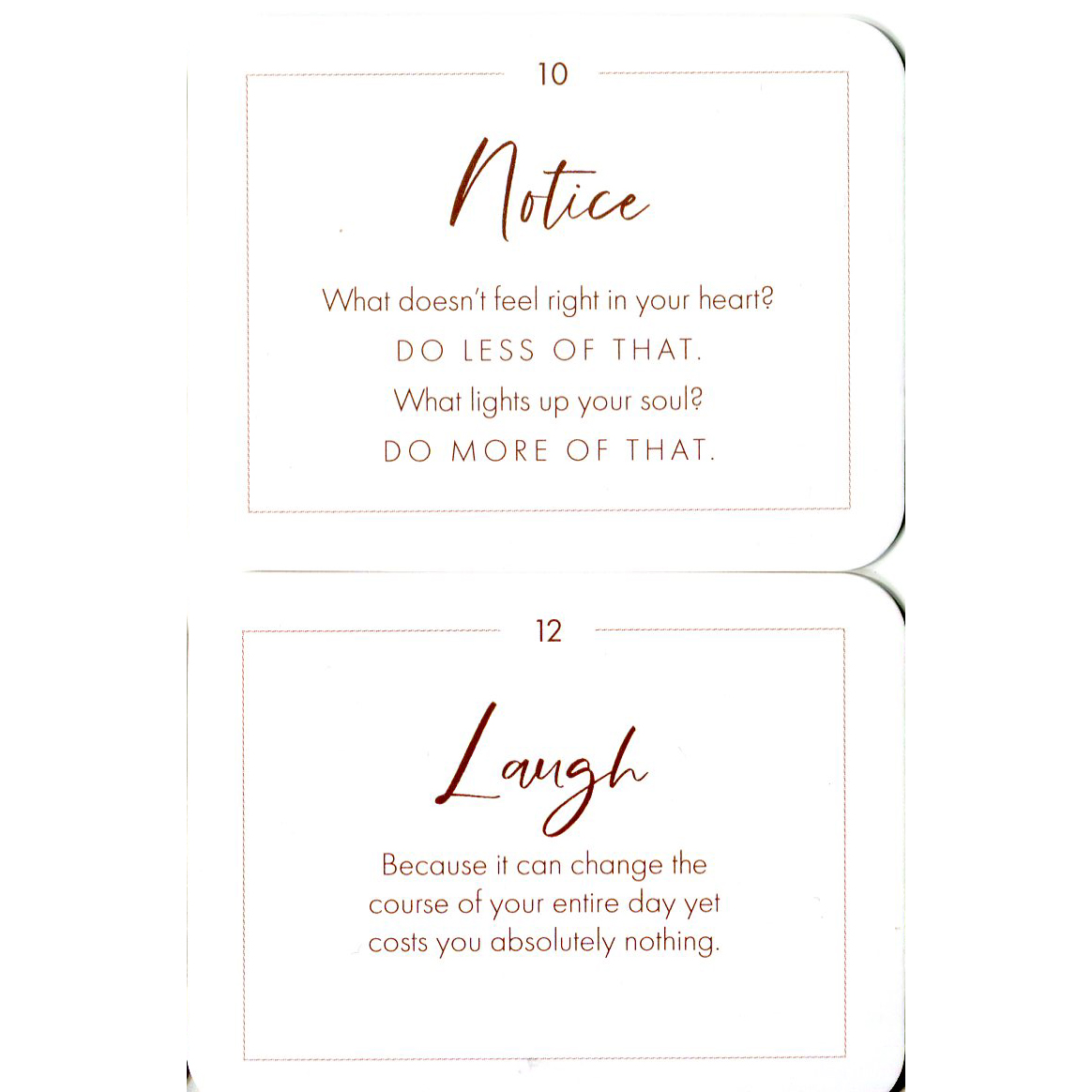 Affirmations Mini Cards by Lorriane Anderson