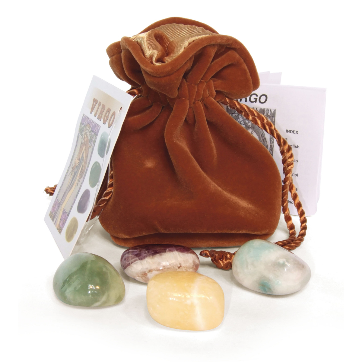 Virgo - Zodiac Crystals Tumblestone Set