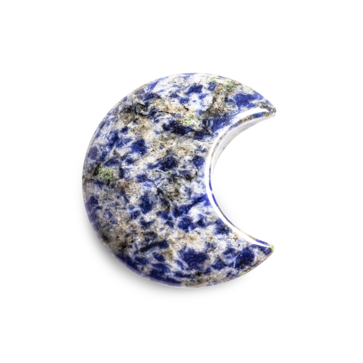 Sodalite Crystal Crescent Moon