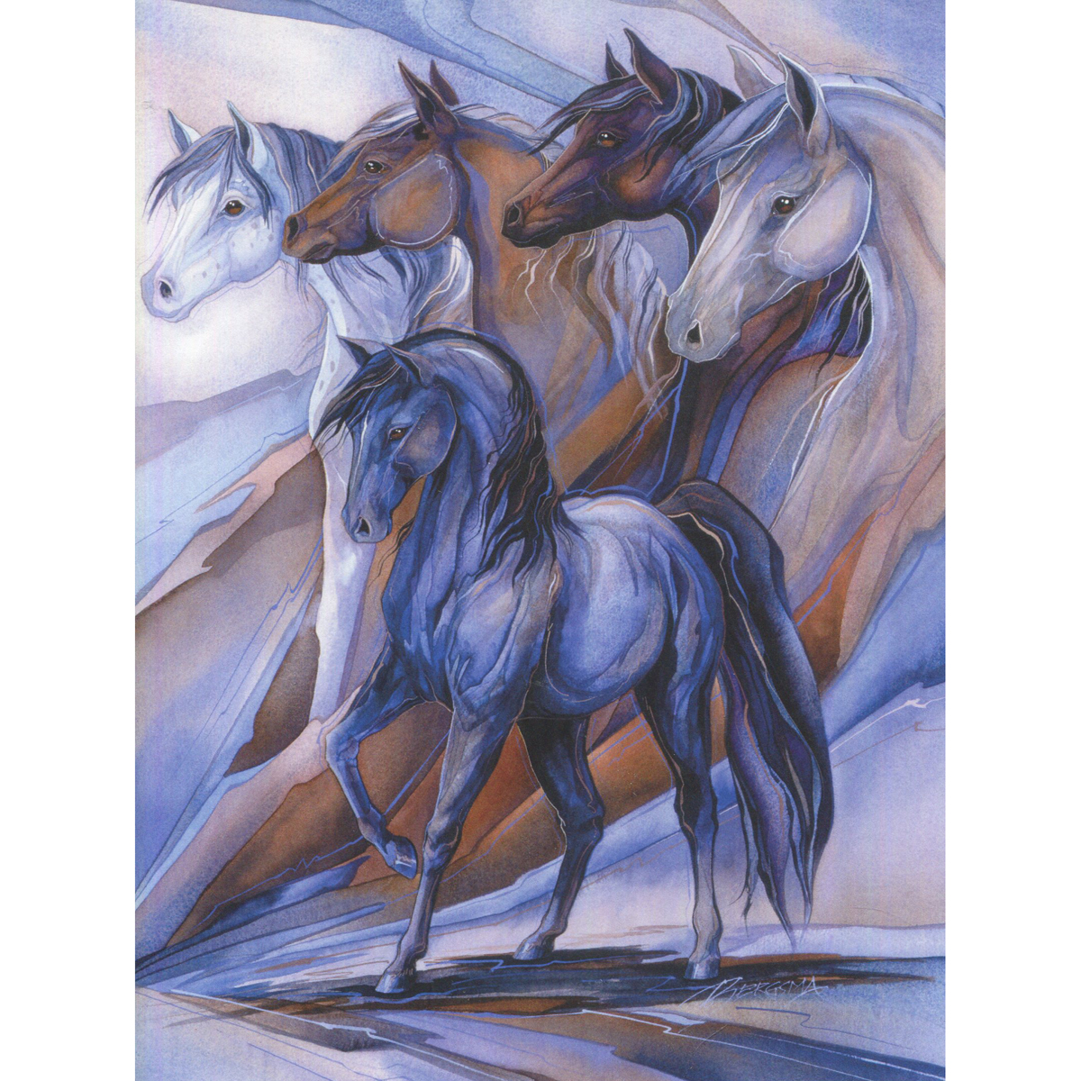 Five Winds Greeting Card (Inspiring Words)