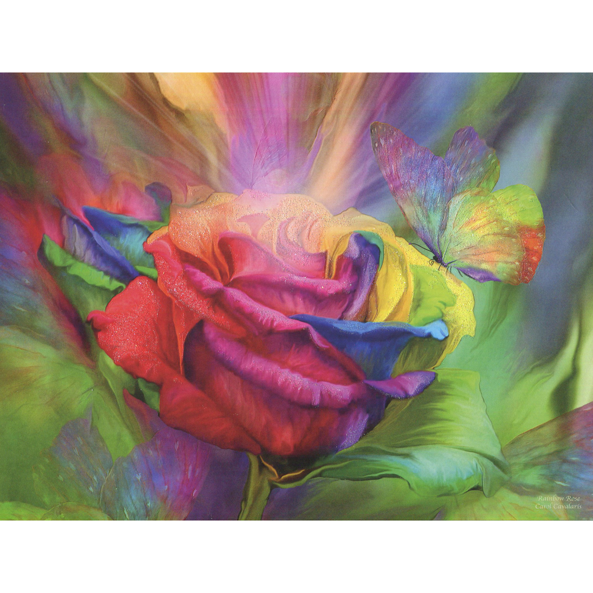 Healing Rose Greeting Card (Birthday)