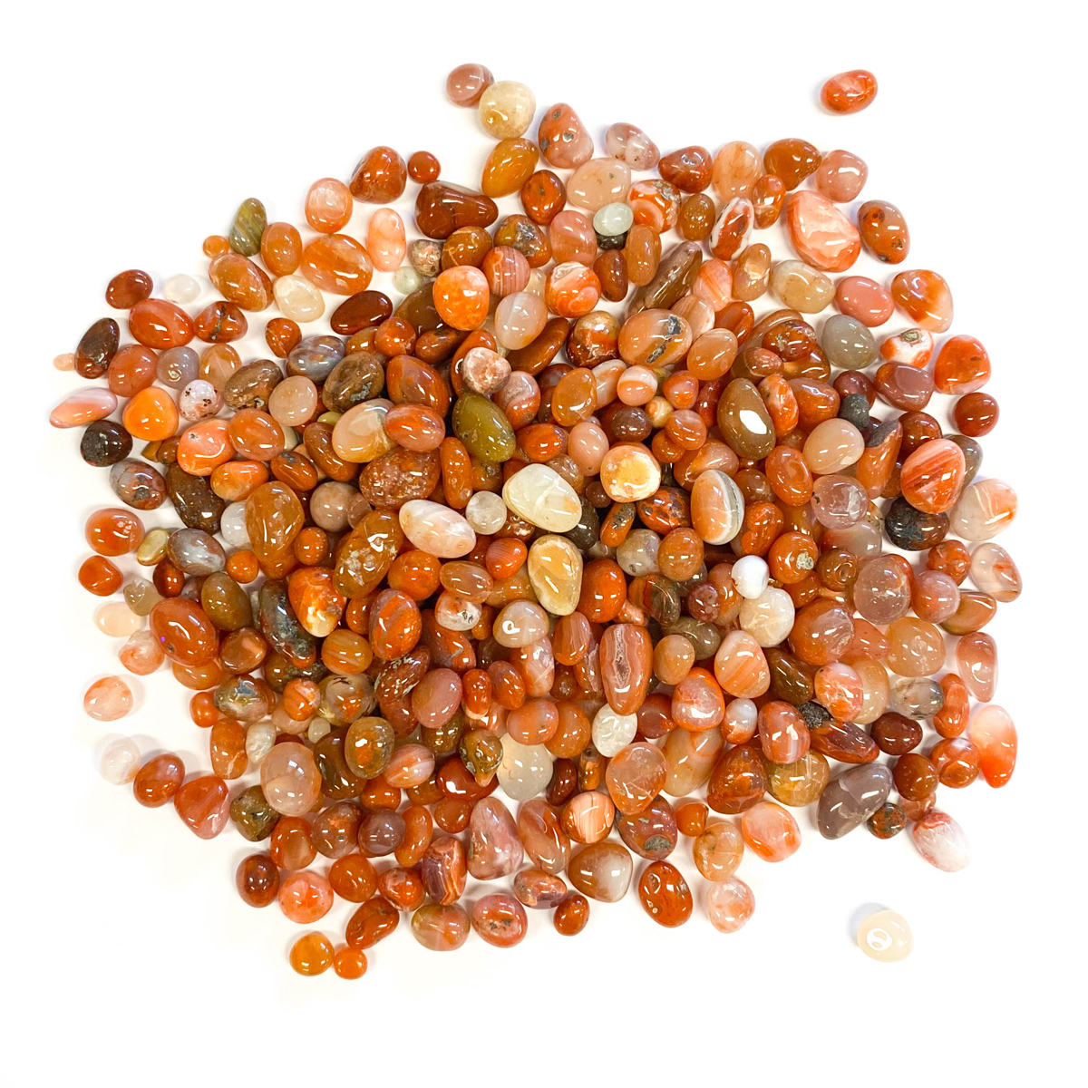 250g Bag of Carnelian Chips / Tiny Tumblestones