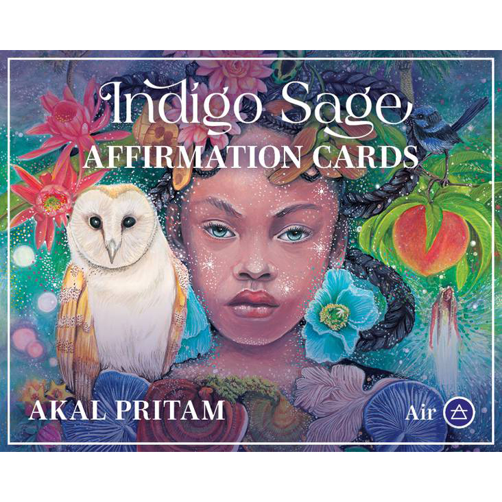 Indigo Sage Mini Affirmation Cards by Akal Pritam