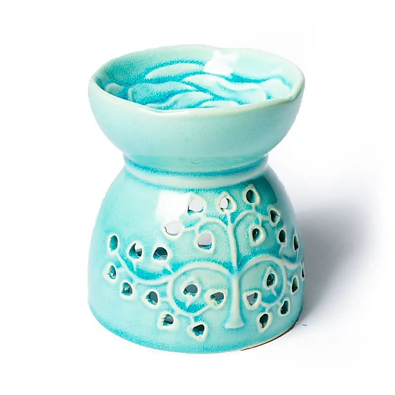 Turquoise Tree of Life Oil Burner