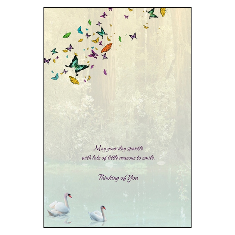 Butterfly Sparkle Greeting Card (Birthday)