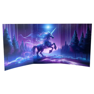 Moonlight Hues Unicorn Trifold Self-Sealing Greeting Card