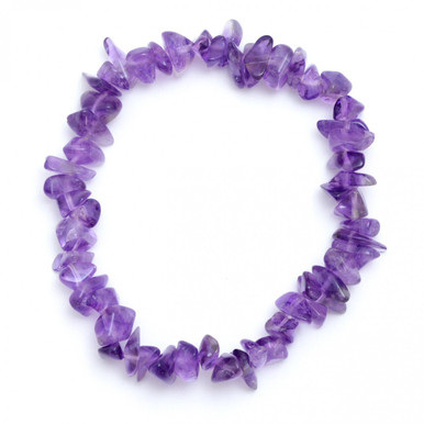 Amethyst Crystal Chip Bracelet