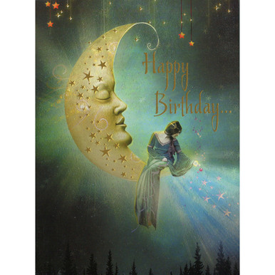 The Moon Birthday Greeting Card | Holisticshop.co.uk