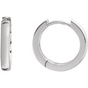 Sterling Silver 14 mm Hinged Hoop Earrings