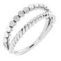 Sterling Silver Stackable Negative Space Ring