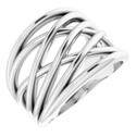 Sterling Silver Criss-Cross Ring