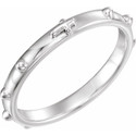Sterling Silver Rosary Ring Size 5