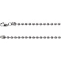 Sterling Silver 3 mm Bead 20" Chain