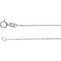 Sterling Silver .55 mm Solid Box 16" Chain