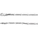 Sterling Silver 2.5 mm Figaro 20" Chain