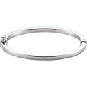 Sterling Silver 4 mm Hinged Bangle 7" Bracelet