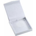 White Layout Necklace Box with White Interior