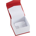 Red T-Pad Earring/Pendant Box with White Interior
