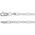 Sterling Silver 2.5 mm Figaro 16" Chain