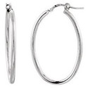 Sterling Silver Tube Hoop Earrings