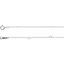 Sterling Silver 1 mm Adjustable Solid Cable 6 1/2-7 1/2" Bracelet