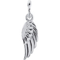 Sterling Silver 19.7x5.5 mm Angel Wing Charm