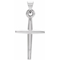 Sterling Silver 23.38x11.75 mm Cross Pendant