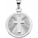 Sterling Silver 19 mm Confirmation Medal