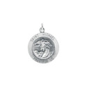 Sterling Silver 18 mm St. Michael Medal
