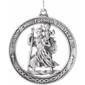 Sterling Silver 29 mm St. Christopher Medal