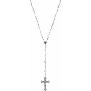 Sterling Silver Bead Rosary