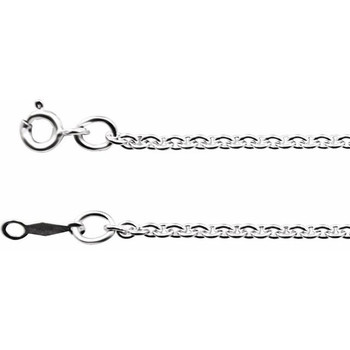 Sterling Silver 2.1 mm Cable 24" Chain