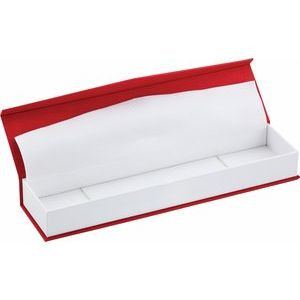 Red Layout Bracelet Box with White Interior